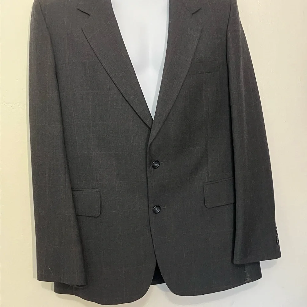 Wool blend Men’s suit jacket by Smiths Ernesto Bellini 42 x 36 charcoal